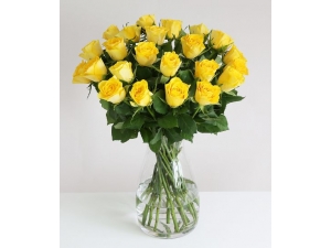 Glowing Roses - 24 Stems In Vase